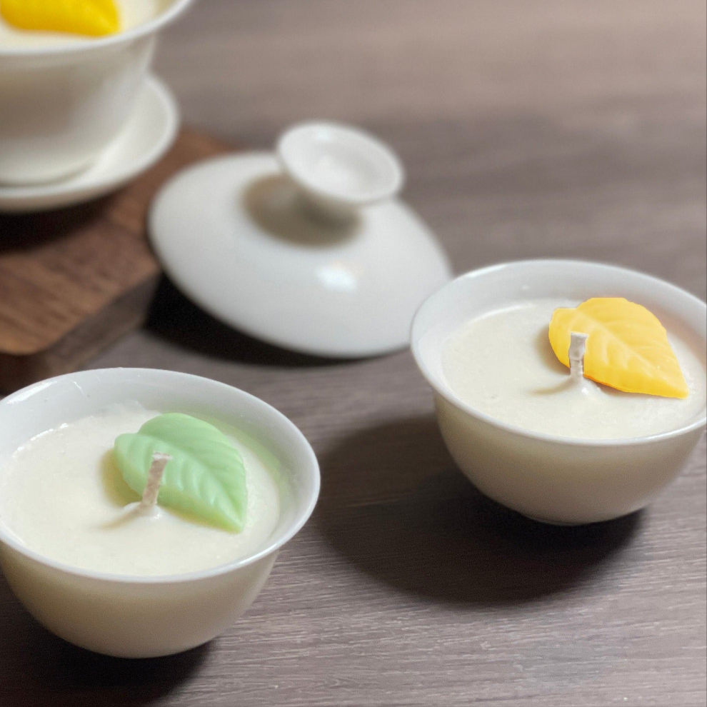 台茶香氛| 迷你陶瓷茶杯蠟燭 兩入禮品組