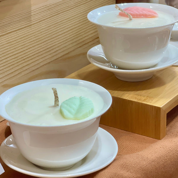台茶香氛｜陶瓷蓋碗茶杯蠟燭