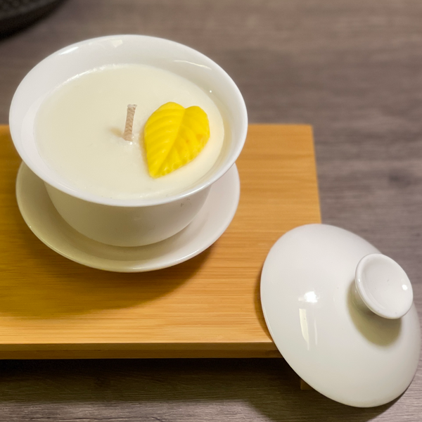 台茶香氛｜陶瓷蓋碗茶杯蠟燭
