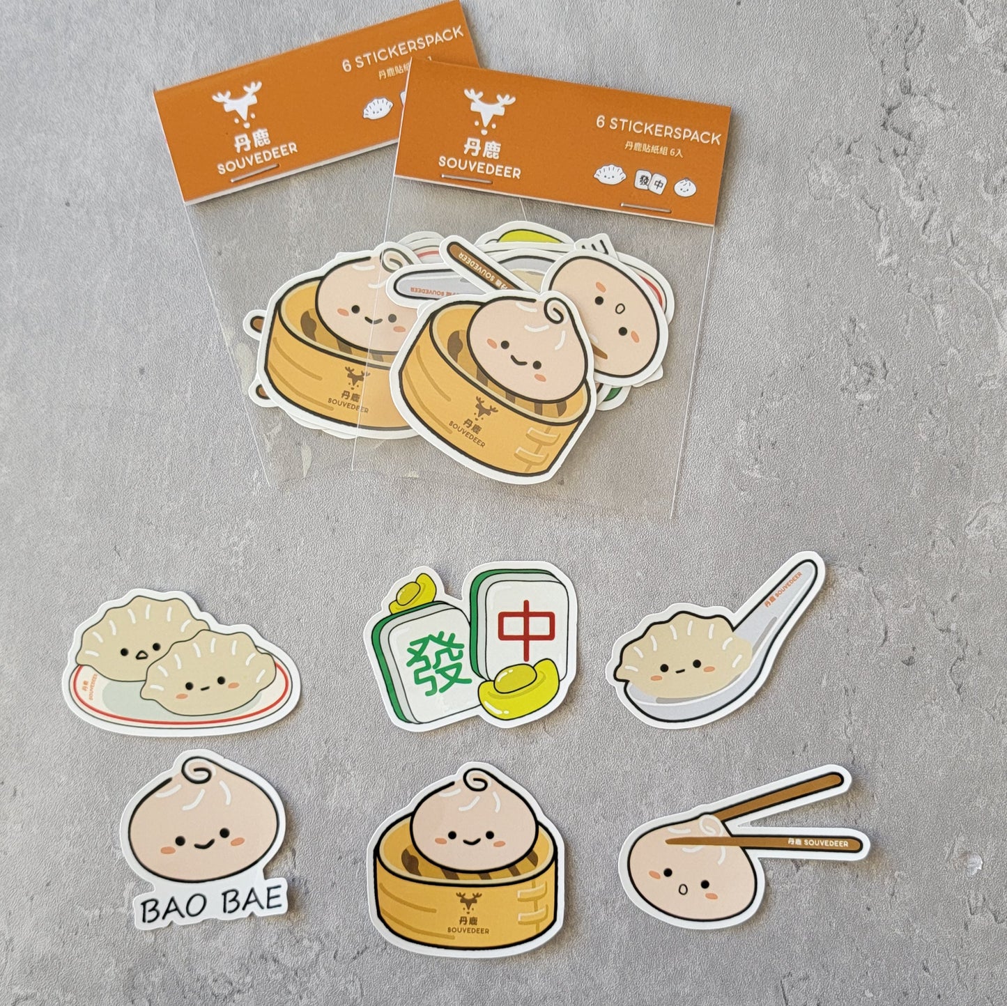 Xiao Long Bao + Gyoza / 6 Stickerpack